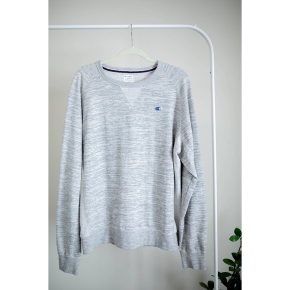 Champion Women's Long Sleeve Crew Neck Pullover Sweatshirt Gray EUC SZ XL - Picture 1 of 8